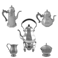 5 Piece  Silver Tea Set 1960